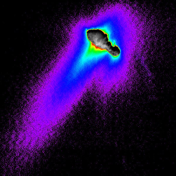Image composite de la comète Borrelly (NASA)