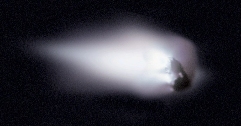 Le noyau de la comète Halley (ESA)