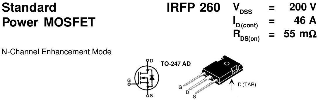 Le FET IRFP260
