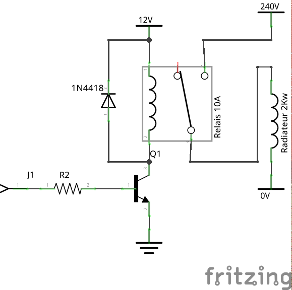 Un transistor et un relais