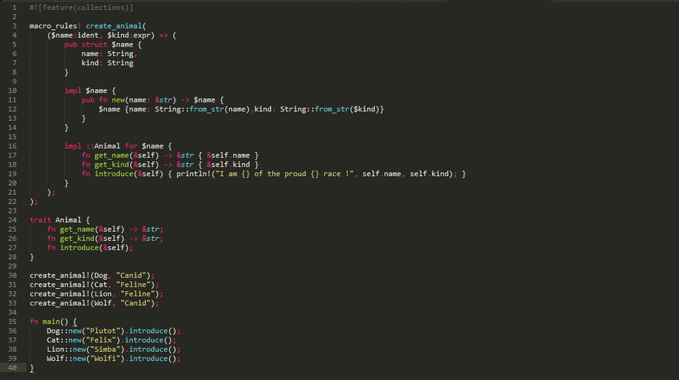 Code source Rust sous Sublime Text.