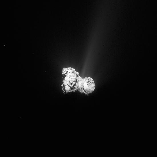Tchouri, le 30 aout 2015, photographie prise à 404 km du centre de la comète.