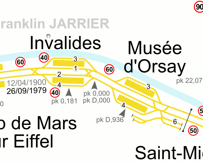 Les gares d'Invalides et du Musée d'Orsay sont vraiment proches.