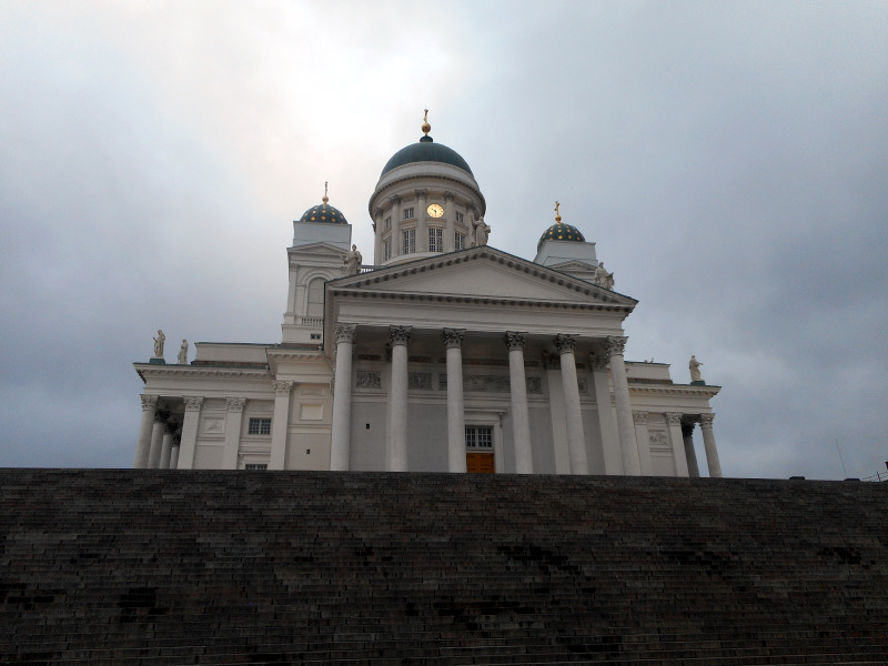 La cathédrale d'Helsinki, sur la place du Sénat, sans Iku-Turso.