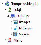 Les bibliothèques partagées de Luigi
