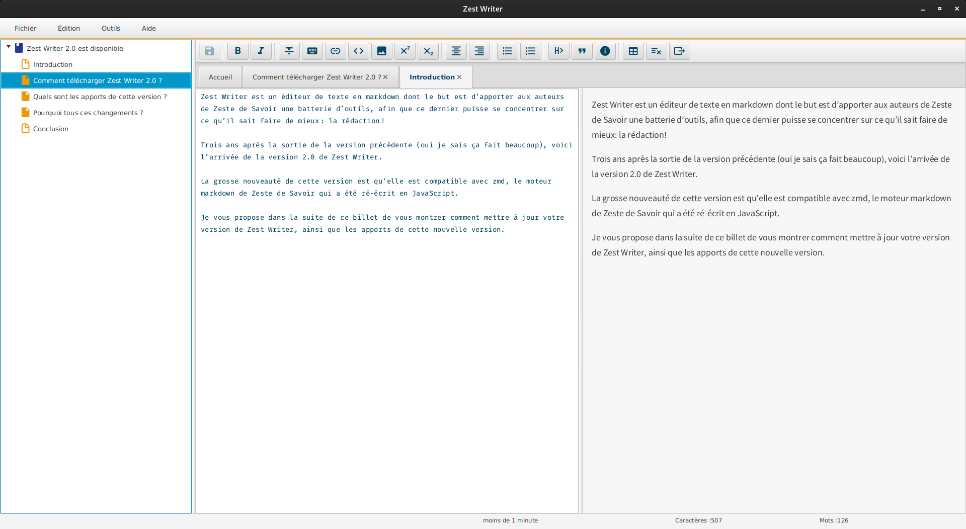 Zest Writer 2.0 sous Ubuntu