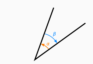 Deux angles opposés.