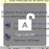 Logo de Notification "Caps Lock On/Off" indésirable sur ordinateur HP