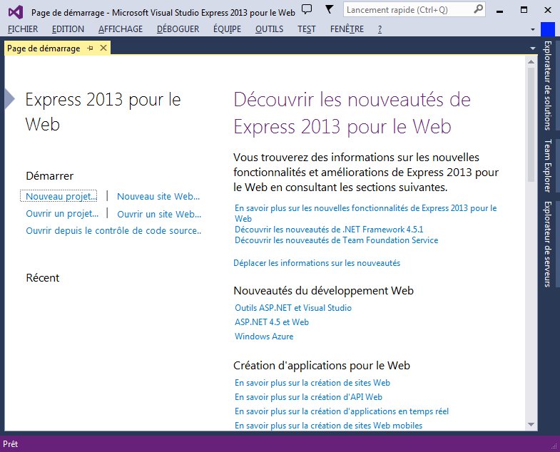 Interface de Visual Studio