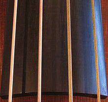 Cordes de contrebasse en boyaux (source : wikipédia)
