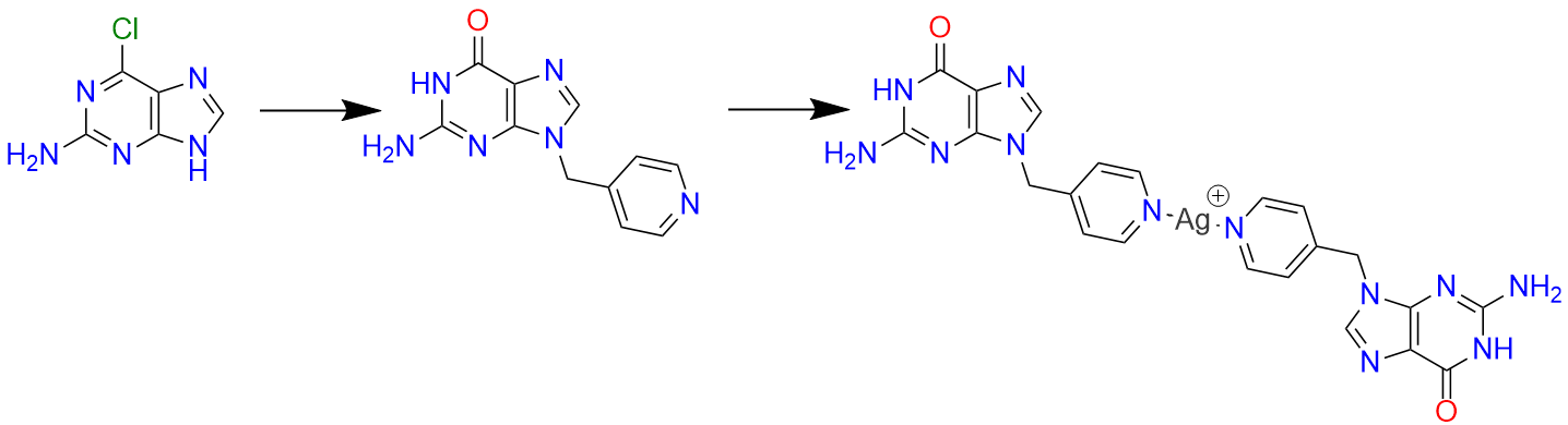 Chloropurine - Ligand adapté - complexe