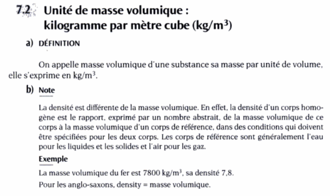 Jacques Liboid, Guide des unités de mesure : Un mémento pour l'étudiant, De Boeck Université, 1999, 150 p. (ISBN 2-8041-2055-4), p. 59