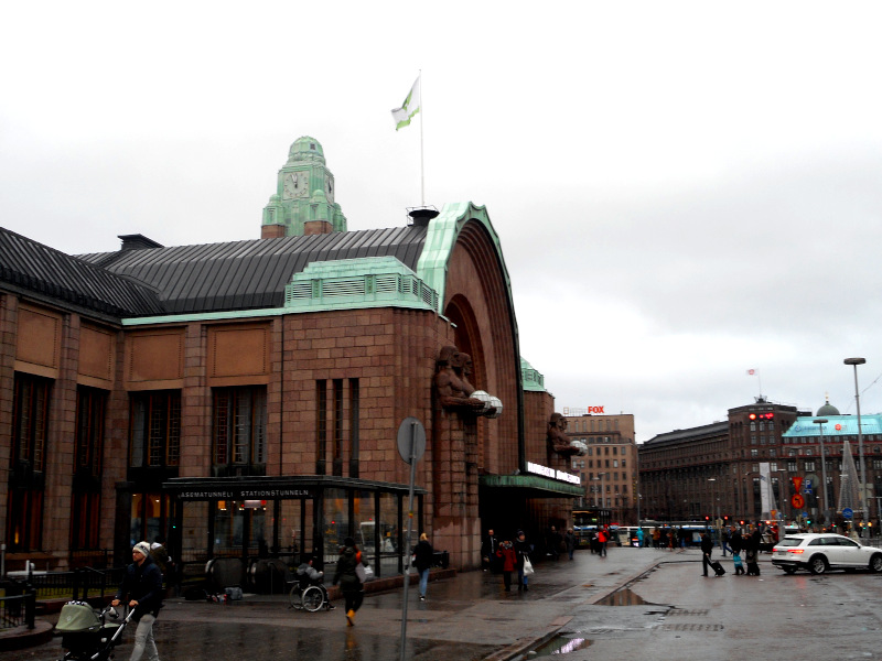 Gare centrale d'Helsinki.