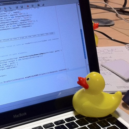 Débogage Java à l’aide d’un canard en plastique – Image CC-BY-SA Tom Morris
